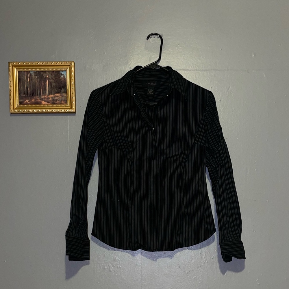 Express World Brand Zip Front Shirt